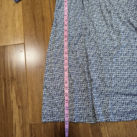 Lilly Pulitzer Blayney Navy/White Ruffle Dress It's a Lilly Print - Picture 9 of 14